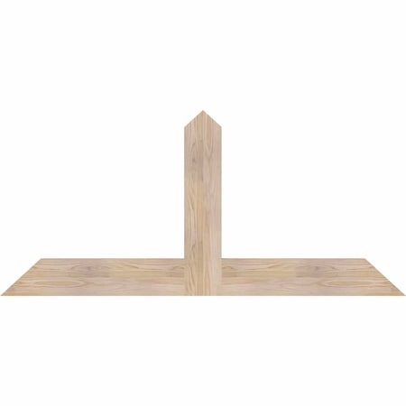 Ekena Millwork Portland Smooth Timber Gable Bracket, Douglas Fir, 60"W x 27"H x 1 1/2"D x 5 1/2"F, 11/12 Pitch GBW060X27X0206POR00SDF